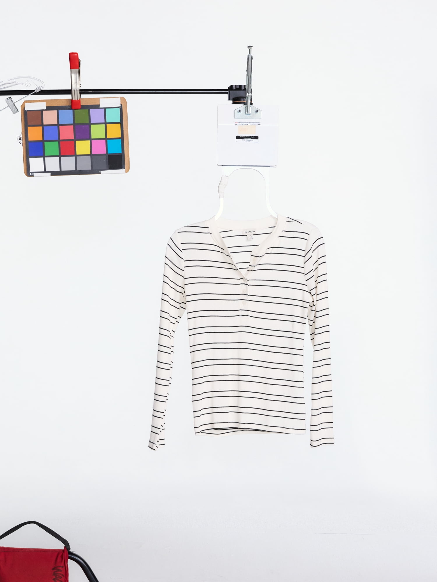 Scenario Women's and Women's Plus Rib Henley with Long Sleeves, Sizes XS-4X
