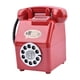 thumbnail image 5 of Figura decorativa de alcancía con forma de teléfono retro, con esfera para ahorrar dinero Rojo, 5 of 9