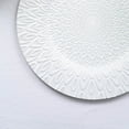 thumbnail image 3 of BalsaCircle 6 Round 13 in White Plastic Charge Plates Embossed Peacock Design Party Events Decorations Supplies, 3 of 8
