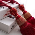 thumbnail image 4 of Cateissary 2 piezas de moda borla cortina Tieback para decoración del hogar fácil de poliéster accesorios de habitación tejido multiusos Decoración del hogar Rosa 1, 4 of 6