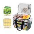 thumbnail image 2 of FORMRS Insulated Cooler Bag 24 Cans Capacity Soft Leakproof Lunch Box with Side Pockets, Green Mountains, 2 of 7