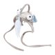 thumbnail image 1 of Tocado de pesca para gatos, juguete interactivo, suave, bonito sombrero, pluma, juguete rompecabezas para gatito con colgante reemplazable, pez ojo grande gris, 1 of 5