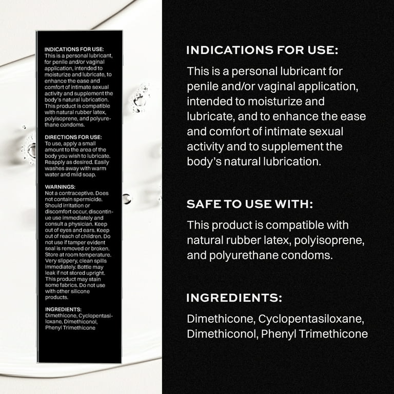 2 pack) Wet Platinum Silicone-Based Unflavored Personal Lubricant, Ultra  Long-Lasting Premium Lube for Men and Women, 3.1 fl oz