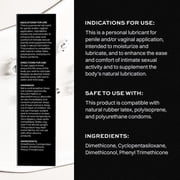 Wet Platinum Silicone-Based Unflavored Personal Lubricant, Ultra Long-Lasting Premium Lube for Men and Women, 6.1 fl oz