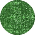 thumbnail image 1 of Ahgly Company Indoor Round Oriental Green Industrial Area Rugs, 7' Round, 1 of 4