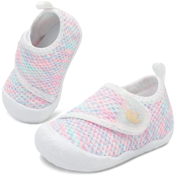 JOINFREE Baby First Walking Shoes for Boys Girls Infant Wide Barefoot Crib Shoe Lightweight