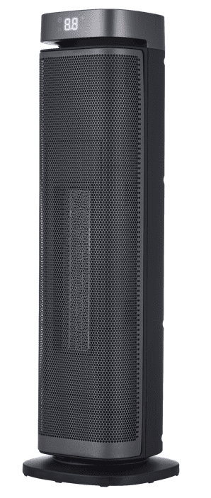 Better Homes & Gardens 23-inch Black Tower Heater with Adjustable Thermostat