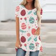 thumbnail image 1 of ICHUANYI Clearance Easter Day Women's Ladies O-Neck Loose Tops Casual Print T-Shirts Short Sleeve Blouse(Pink, S) Ichuanyi Ichuanyi, 1 of 4
