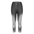 thumbnail image 4 of Olyvenn Women's Oversized Sexy Temperament Printed Sports Active Leggings Paired With Hip Lifting Yoga Capris Comfy Holiday Female Dressy Fashion Black 6, 4 of 5
