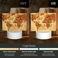 thumbnail image 3 of Hirioo Not All Those Who Wander Are Lost2 for Rectangular Acrylic with Night Light Best Gifts for Lover Girl Mom, Valentine's Day Anniversary Birthday Wedding Present, 3 of 9
