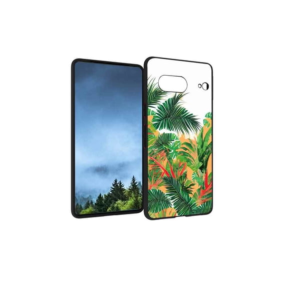 Compatible with Google Pixel 7 Phone Case, Tropical-0-3 Case Men Women, Flexible Silicone Shockproof Case for Google Pixel 7