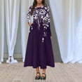 thumbnail image 7 of FrzhBrz Women's Summer Casual Maxi Dresses Fall Long Sleeve Floral Printed Casual Dress with Pockets, 7 of 7
