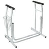 Drive Medical RTL12079 Stand Alone Toilet Safety Rail Aluminum - White