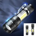 thumbnail image 5 of USB Rechargeable Flashlights, IPX6 Waterproof Pocket Flashlight High Lumens with Clip, LED Flashlight High Super Bright Flashlight With 4 Modes Battery Powered Pocket Flash Light, 5 of 8