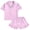 Light Pink Solid Satin, variant on Aideaone Girls Satin Pajama Set Short Sleeve Button Down Silk Sleepwear 2 Piece Summer Loungewear for Child Girl 6-14Y