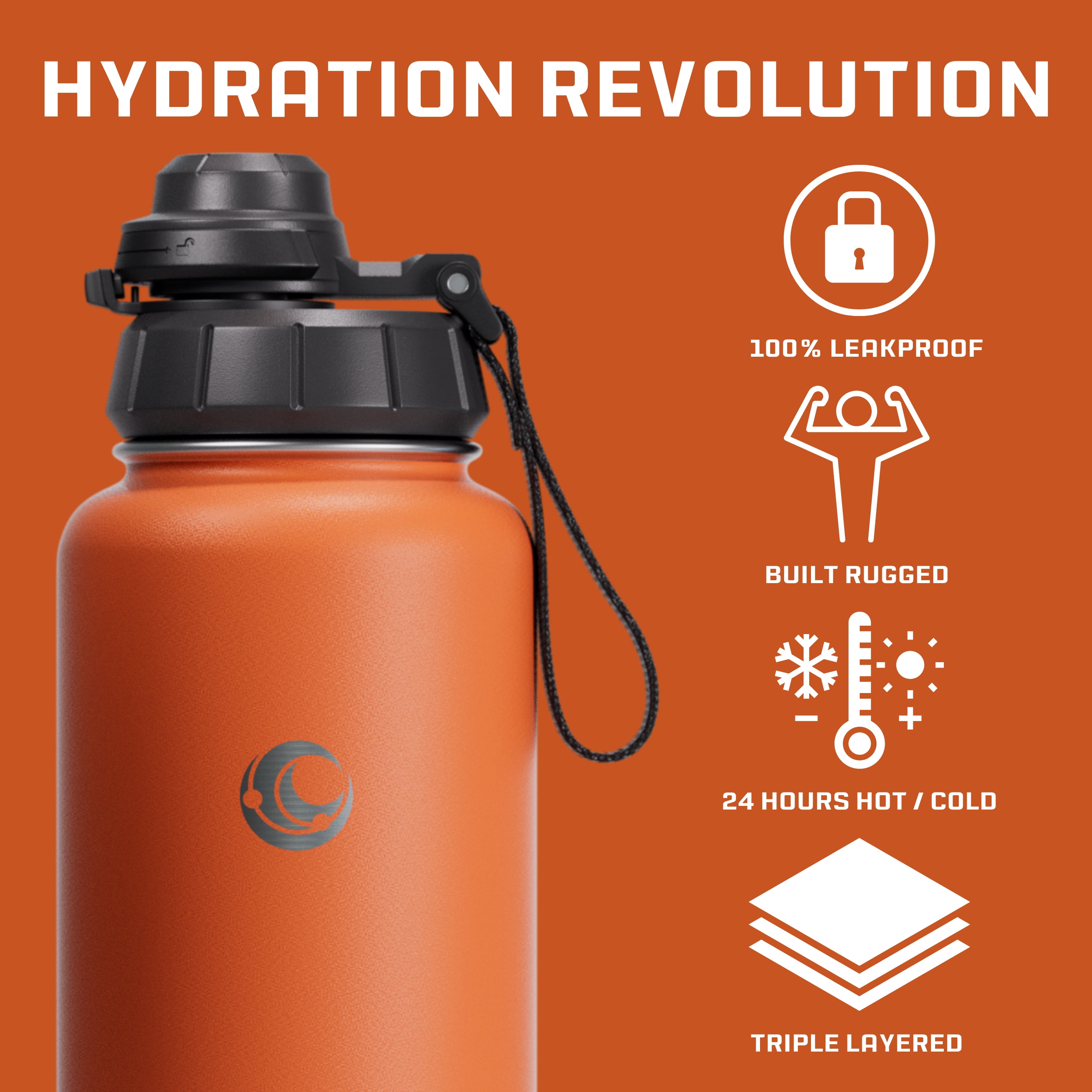 Vesmoon Vessence Infuser Bottle 32 Oz - Insulated Water Bottle for Loose Leaf Tea | Tea Infuser Water Bottle with Straw Lid & Chug Lid | Leak Proof Water Bottle