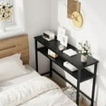 thumbnail image 4 of Ourlova Table d'Entrée, Tables Consoles avec Rangement, Table de Sofa Rustique de 39,3” avec Tablette Ajustable, Table Console pour Entrée, Salon, Couloir, Chambre (Noir), 4 of 7