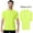 Safety Neon Green 3 Pcs, variant on High Visibility Short Sleeve Safety Tee, High-Performance Pure Dry Fit Poly Shirts for Men | Hi-Vis Reflective Work Wear in Neon Green and Orange, 100% Polyester - Size M