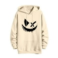 thumbnail image 5 of Dolkfu Drawstring Hoodies Mens Beige Graphic Oversized Hoodies With Hood With Pocket Streetwear 2025 Mens Tops 3XL, 5 of 5