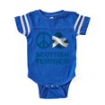 thumbnail image 1 of CafePress - FIN Peace Love Scottish Terrier FLAG BLUE Baby Foo - Cute Infant Baby Football Bodysuit, 1 of 1