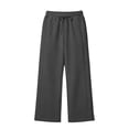 thumbnail image 4 of Hvogkswy Sweatpants Women Elastic High Waist Wide Leg Sweatpants Drawstring Loose Flowy Trousers with Side Pockets Comfy Casual Workout Pants, 4 of 7