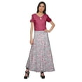 thumbnail image 2 of Moomaya Skirts For Women Long Length Rayon Printed Casual Summer Wear Clothing, 2 of 6