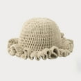 thumbnail image 2 of XZNPDUCQ Breathable Sun Hat Beach Hat Girls Crochet Bucket Hat Women Trendy Knit Floppy Cap Cute Boho Handmade Outdoor Boho Travel Fishing Hat, 2 of 3