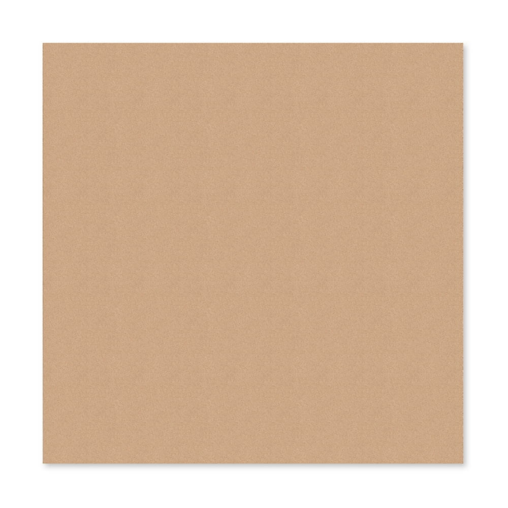 U Brands Square Cork Bulletin Board, 24" x 24", Tan Natural Cork, Frameless, 2874U