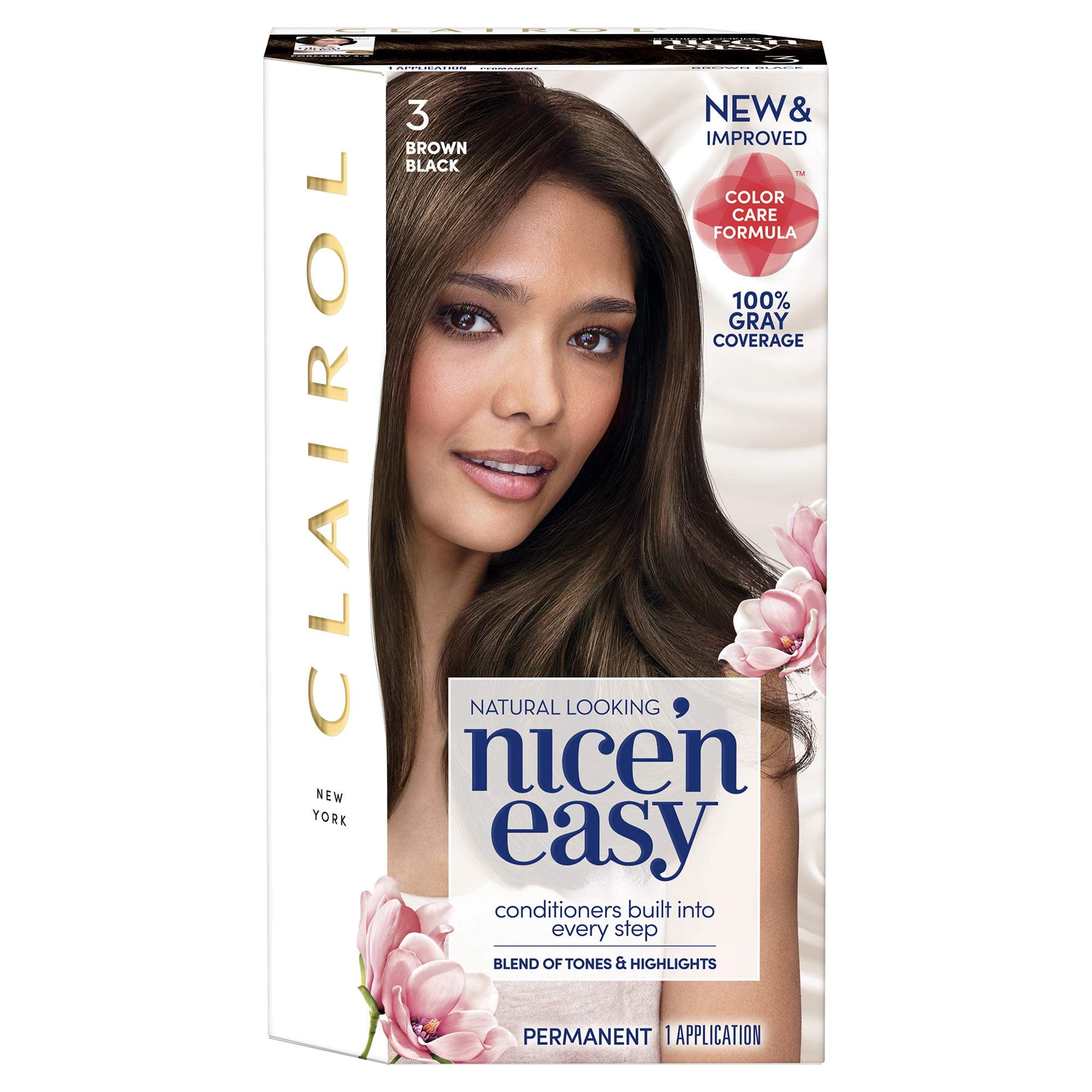 Clairol Nice N Easy Permanent Hair Color 3 Brown Black 1 Kit Brickseek