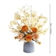 thumbnail image 3 of Ramo floral artificial de peonías y rosas | Arreglo floral de seda sintética con hojas | Centro de mesa para el hogar o decoración para bodas, 3 of 3