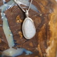 thumbnail image 3 of MOTHERS NATURE AUSTRALIAN WHITE OPALIZED SHELL NECKLACE, 3 of 4