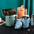 thumbnail image 2 of Coffee Mug with Handle, 15oz Insulated Stainless Steel Coffee Travel Mug, Double Wall Vacuum Reusable Coffee Cup with Lid, 2 of 3