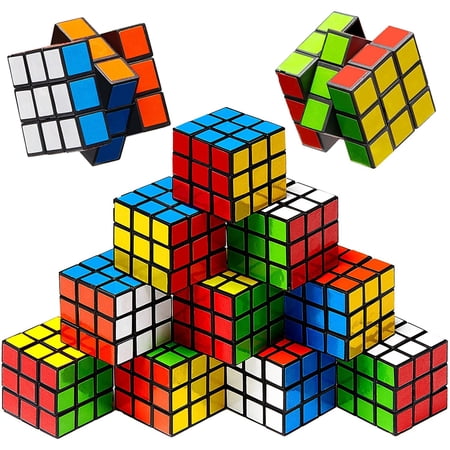 Magic Cuboids 12 Pack Mini Magic Cubes Magic Cube, Speed Cube with Bright Colors ...