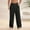 #251-Black, variant on Handshe Men's Casual Lightweight Solid Color Beach Pants Breathable with Button-Fastened Pockets for Daily Outdoor Wear,Plus Size