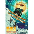 thumbnail image 1 of Whistler, Canada, Heli-Skiing (16x24 Giclee Gallery Art Print, Vivid Textured Wall Decor), 1 of 3