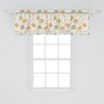 thumbnail image 2 of Ambesonne Floral Window Valance, Curlicue Graceful Flowers, 54" X 18", Reseda Green Dark Peach, 2 of 3