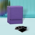 thumbnail image 1 of Cajas de de cartas Caja de almacenamiento de de cartas coleccionables para cartas con mangas Cartas deportivas Púrpura CUTICAT Cajas de cartas, 1 of 8