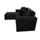 thumbnail image 4 of Sala Esquinera Modular El Bazar Store Lombar Negro 220 x 160 cm, Tela Lino nacional, 4 of 6