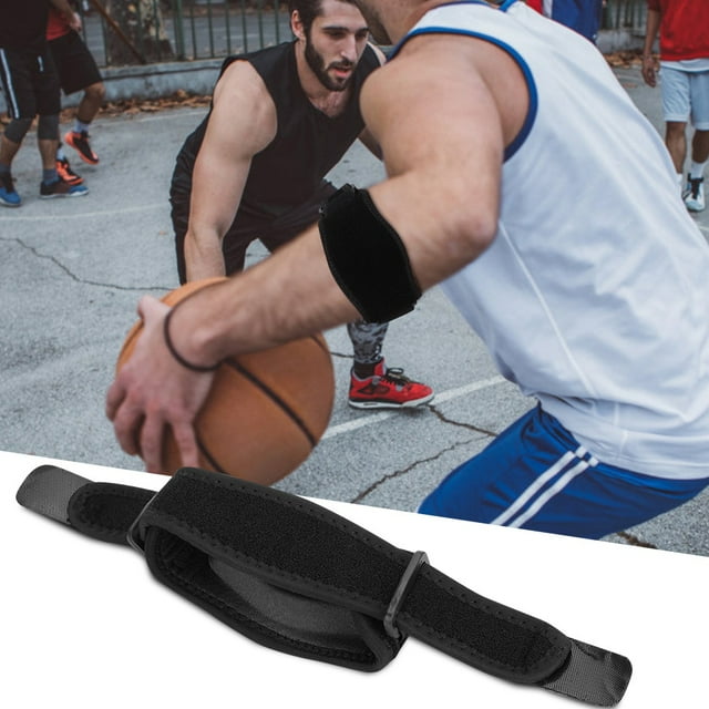 Qiilu Support de Coude pour Adultes, Protège-Coudes pour Basketball, Tennis, Tennis