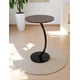 thumbnail image 1 of Mesa Centro Minimalista Auxiliar Circular Sala Moderna Marron Cocina Lateral Metal Mdf, 1 of 7