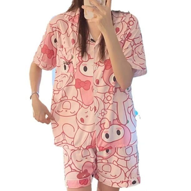 Pijamas encantadoras de verano de moda Melody para mujeres, estilo fino.