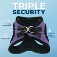 thumbnail image 3 of Best Pet Supplies - Voyager Step-in Plush Pet Harness - Soft Plush - Purple (Faux Leather), S, 3 of 9