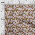 thumbnail image 2 of oneOone Polyester Spandex Light Beige Fabric Tropical Leaf Craft Projects Decor Fabric Printed By The Yard 56 Inch Wide, 2 of 5