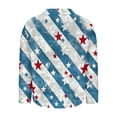 thumbnail image 5 of Cavosen Funny T Shirts for women Long Sleeve Lapel Trendy Patriotic Tee 250 Years Red White and Blue Button Down Graphic Shirt Summer Basic Tops, 5 of 5