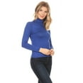 thumbnail image 3 of MOA COLLECTION Women's Solid Color Turtleneck Sweater - Basic and Versatile, 3 of 6