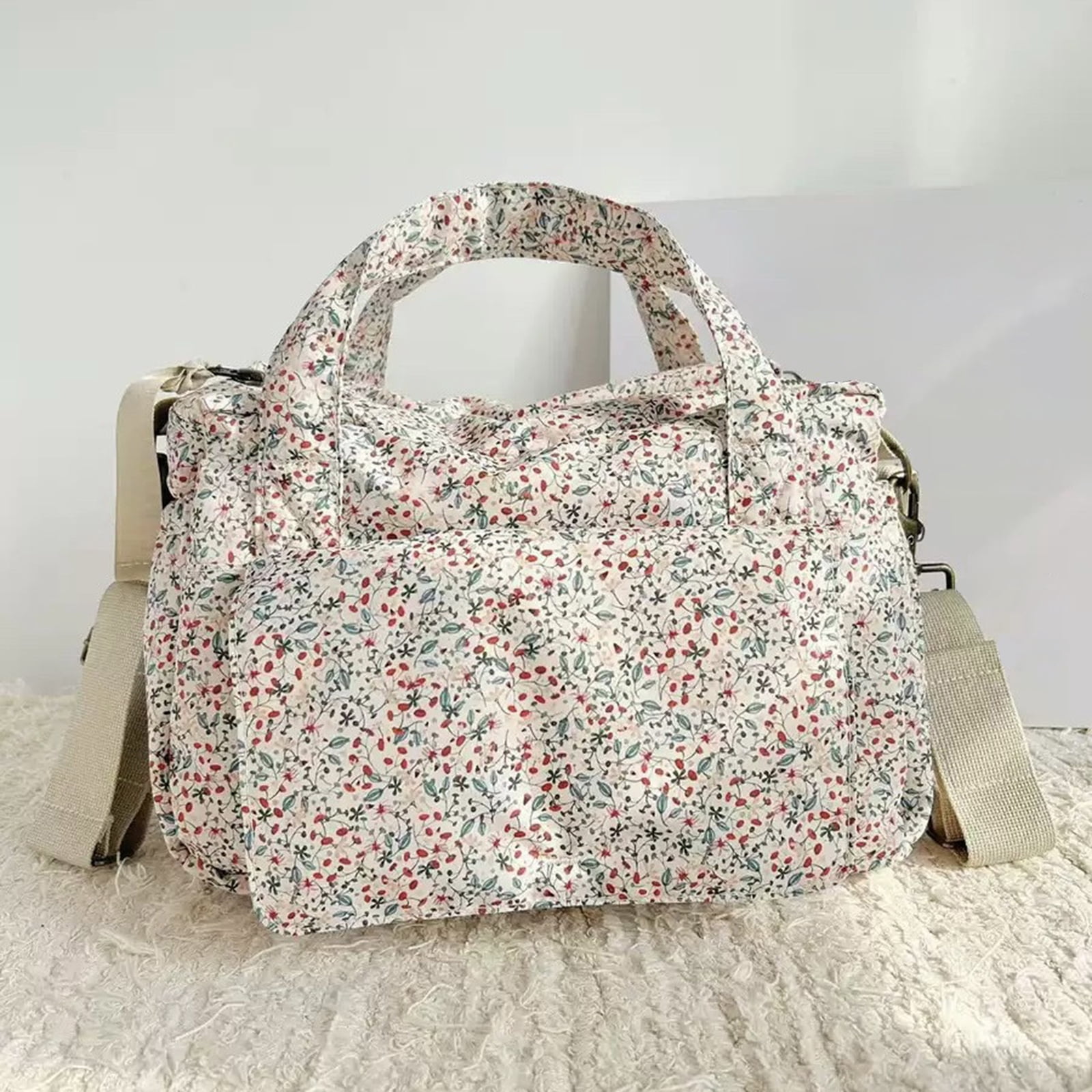 Cute Bear Embroidered Baby Diaper Bag, Large Capacity Multifunction Travel Organizer, Portable Nappy Tote Baby Shower Gift for New Mom (style5)