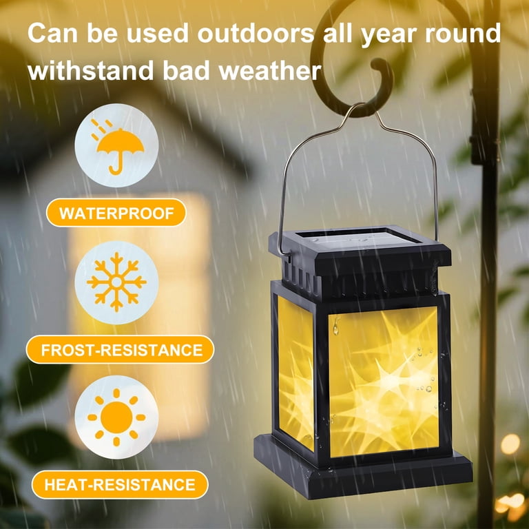 Rirool Outdoor Solar Lanterns 2 Pack With 3D Star Pattern photo 6
