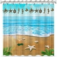thumbnail image 4 of 12Pcs Ocean Theme Shower Curtain Rings Iron Shower Curtain Hooks Rings with Alloy Antique Bronze Animal Pendants Starfish Fishbone Octopus Metal Shower Rings Hooks, 4 of 8