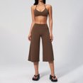 thumbnail image 2 of Womens 2 Piece Workout Sets Short Matching Lounge Sets Summer Clothes Going Out Gym Outfits,Gym Wear(Brown,M), 2 of 8
