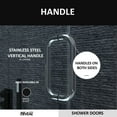 thumbnail image 4 of Frameless Sliding Bathtub Door,lear Tempered Glass, Designed for Smooth Door Closing and Opening, 4 of 14